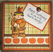 Thanksgiving card in fall colors