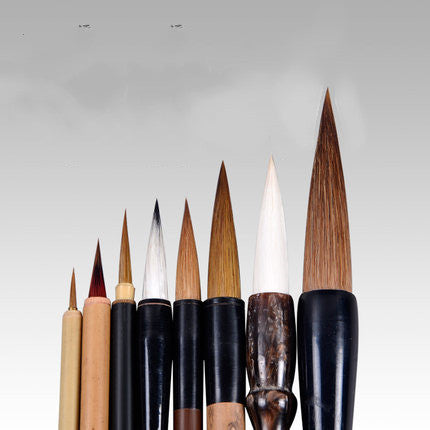 5 Piece Bamboo Chinese Traditional Calligraphy Brush Set