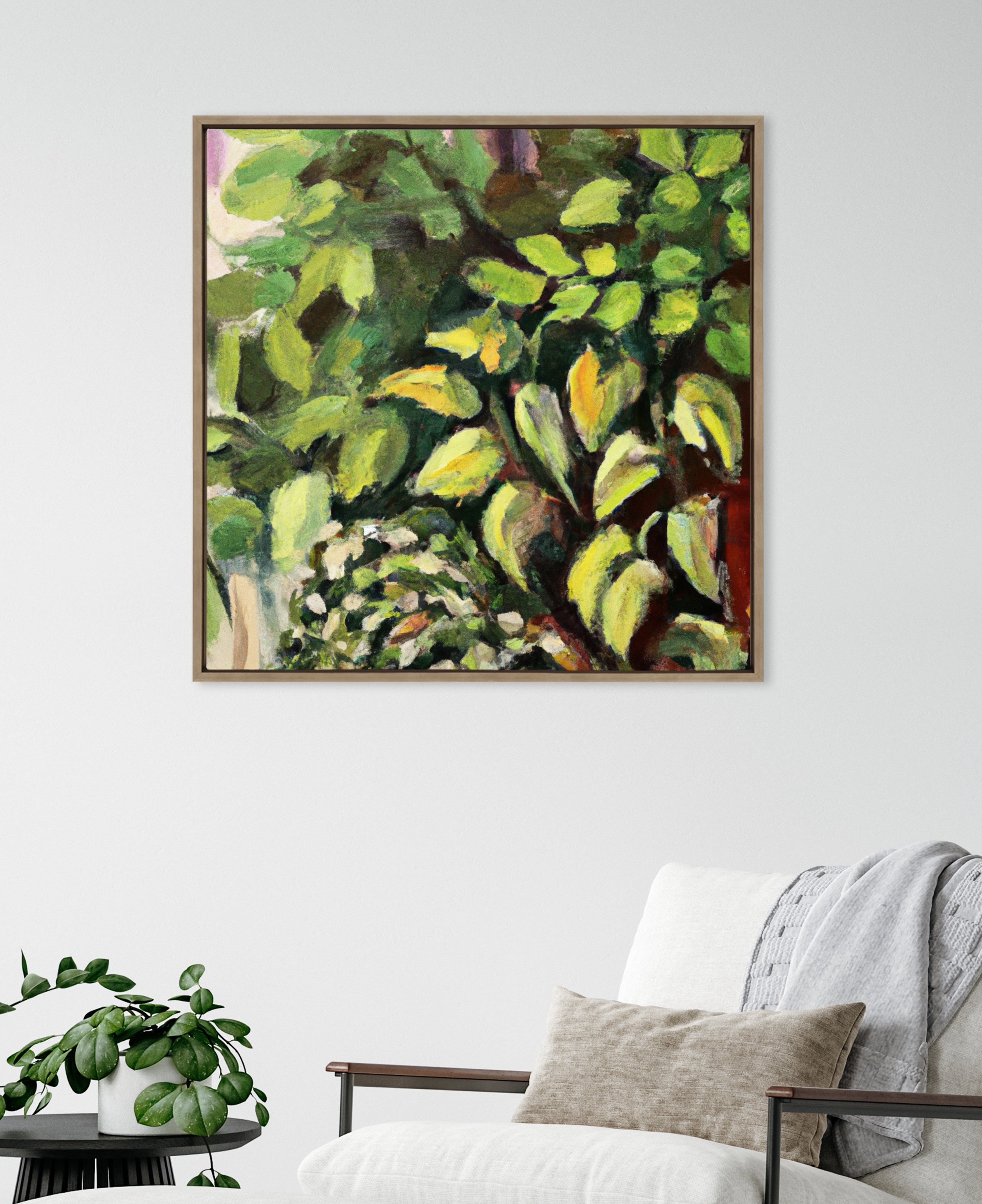 Sylvie Blank Framed Canvas 30x30 Inch Art