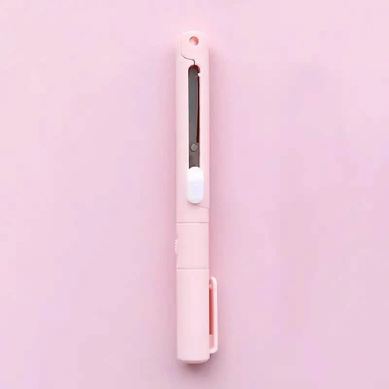 3 Pack 2 In 1 Pen Style Scissors Paper Cutter