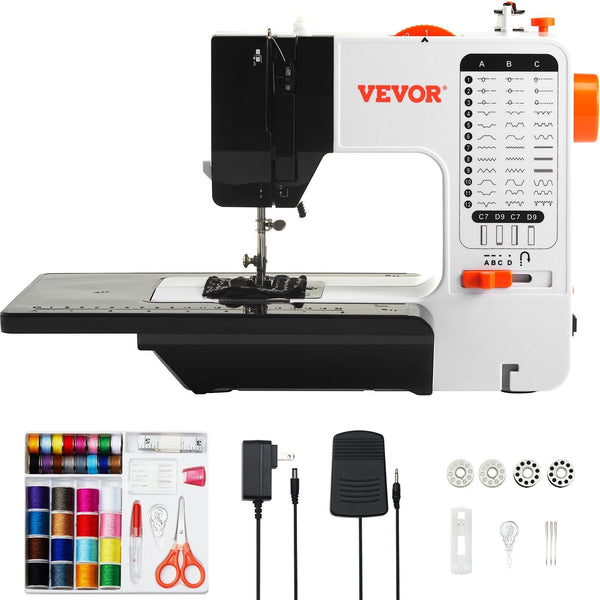 Portable Sewing Machine 38 Stitches Reverse Dual Speed