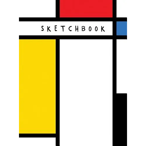 Neoplasticism Abstract Art Draw Doodle Sketchbook Hardcover