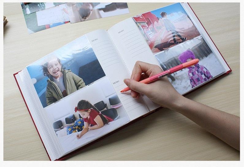 6 Inch 200 Page Photo Album Slip Memo Scrapbook