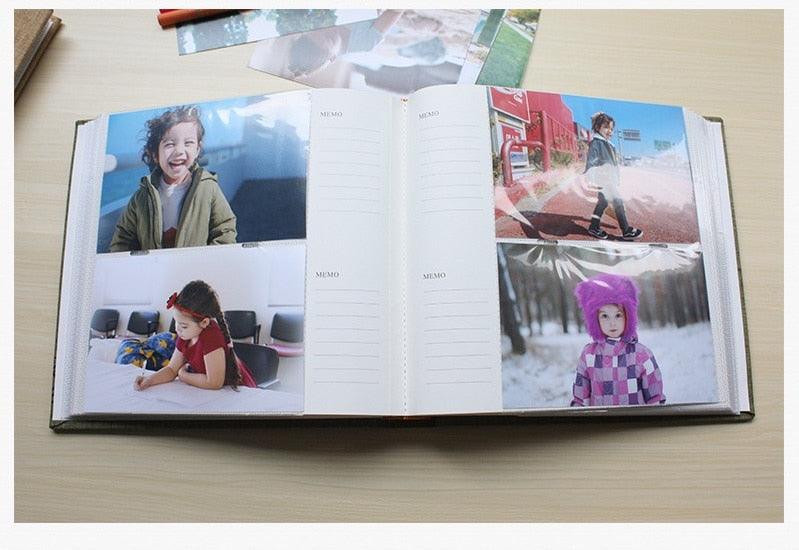 6 Inch 200 Page Photo Album Slip Memo Scrapbook