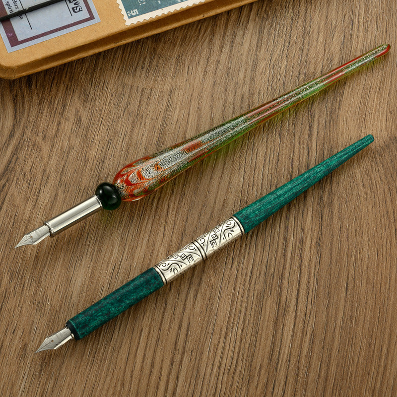 Calligraphy Practice Straight Stick Flat Tip Dip Pen