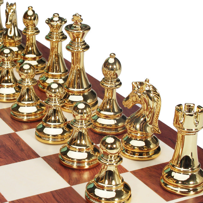 Folding International Chess Set Western Style Gift