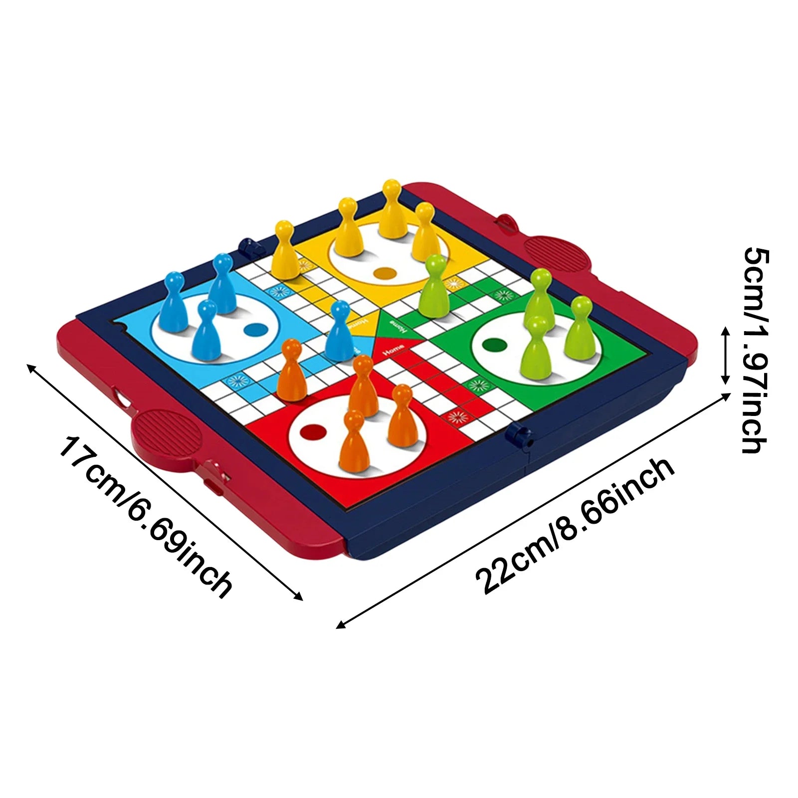 Ludo Strategy Game Foldable Board Family Party Toy
