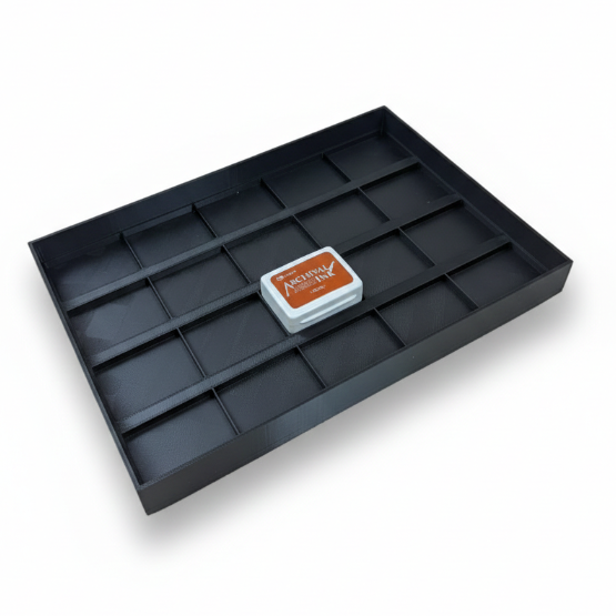 Mini Archival Ink Pad Stackable Storage Tray, Compact Organizer for Craft and Scrapbooking Supplies