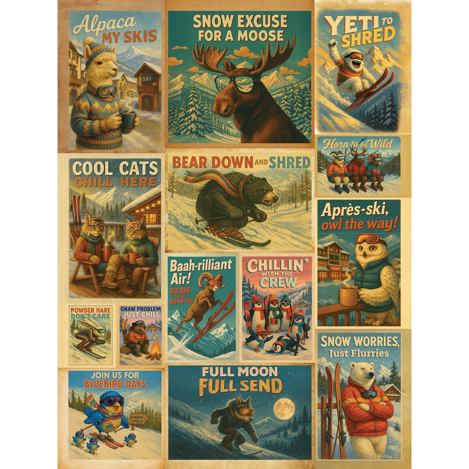 In Cool Company 500 Piece Jigsaw Puzzle