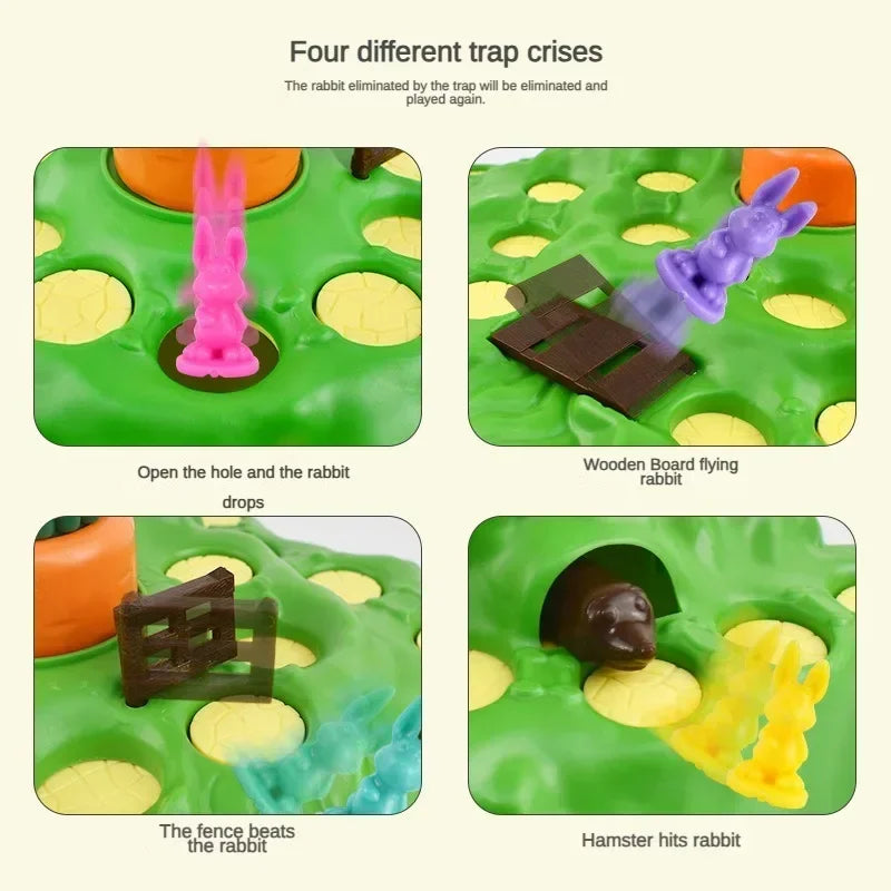 Rabbit Trap Puzzle Multiplayer Parent Child Strategy Game