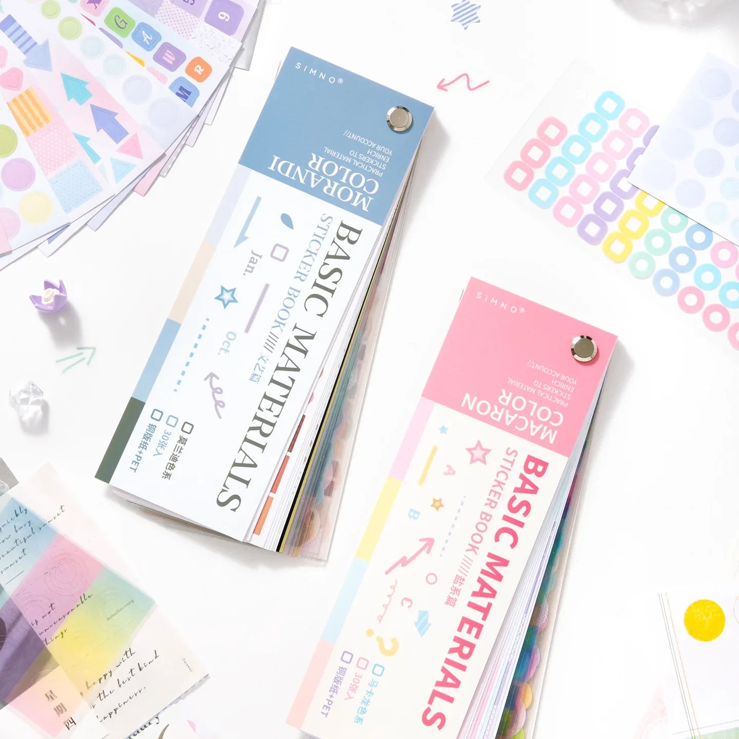 Colorful Dot Stickers 30 Piece Journaling Scrapbooking Pack