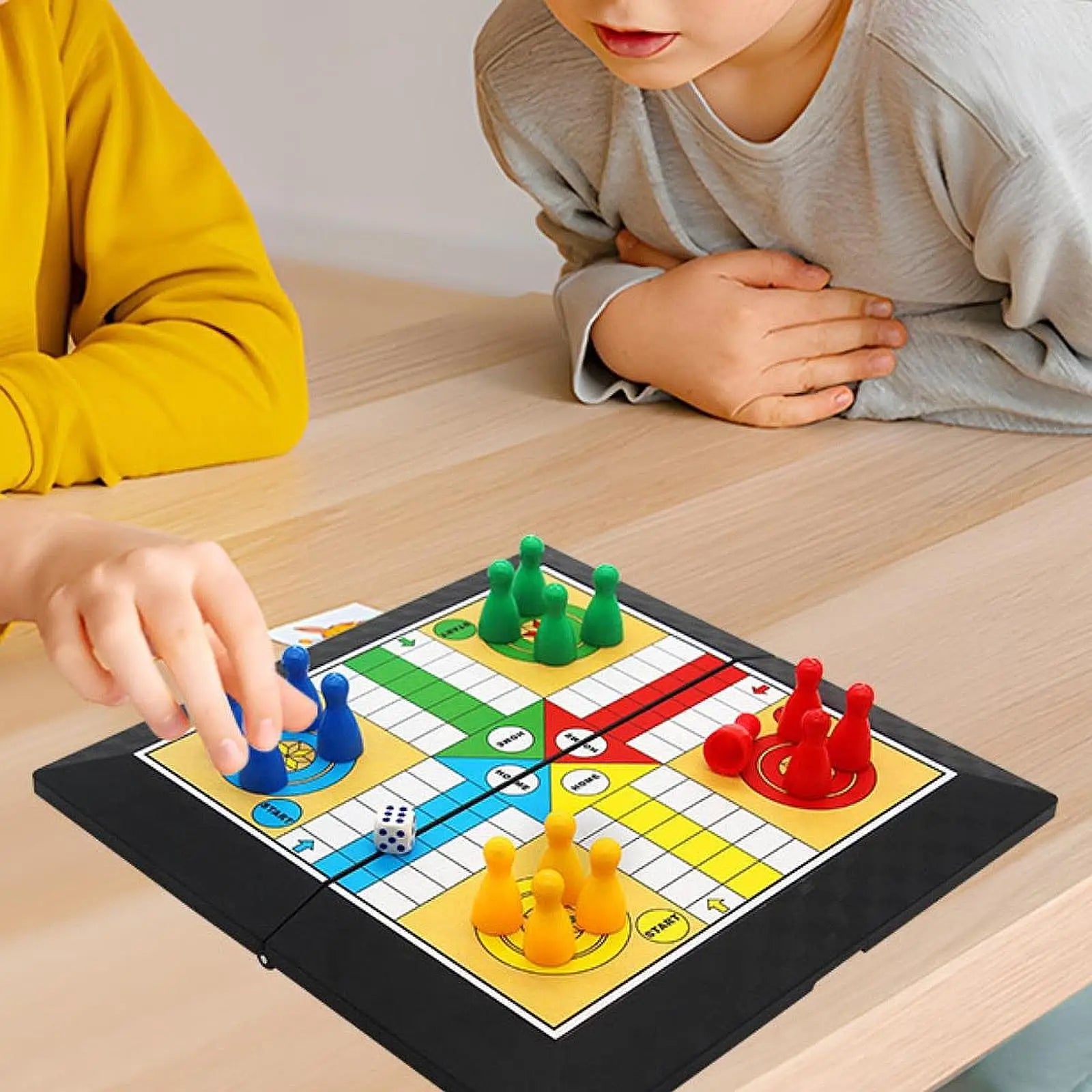 Ludo Strategy Game Foldable Board Family Party Toy