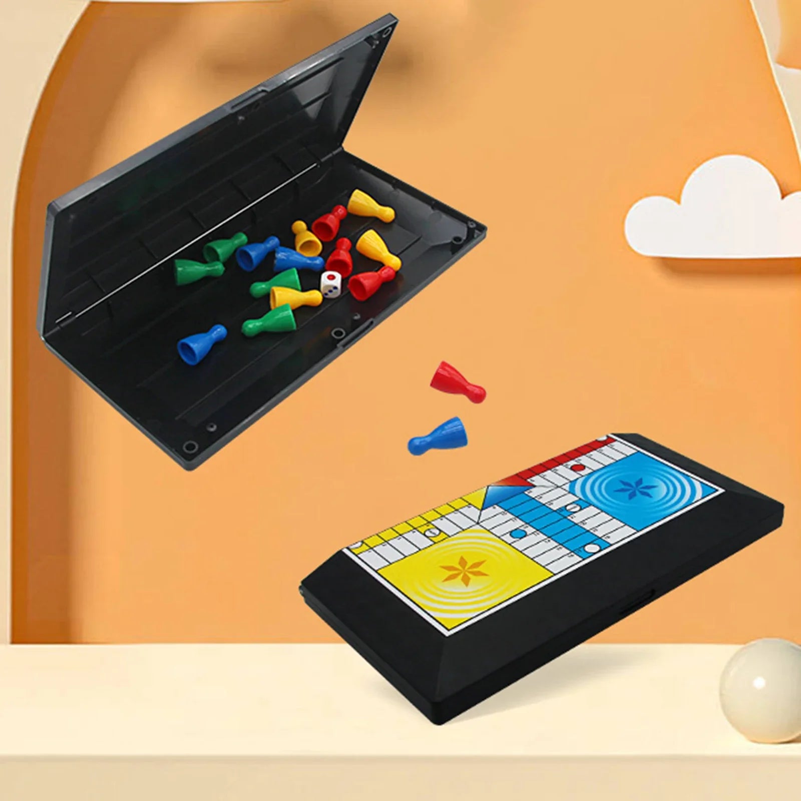 Ludo Strategy Game Foldable Board Family Party Toy