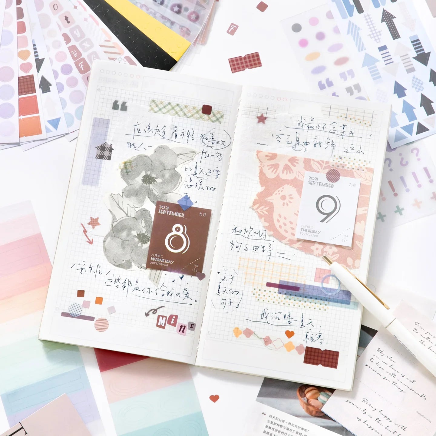 Colorful Dot Stickers 30 Piece Journaling Scrapbooking Pack