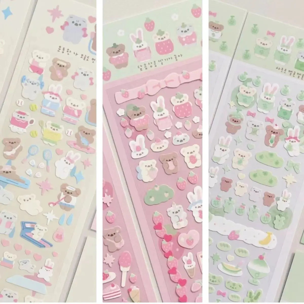 Cute Animal Laser Scrapbook Decorative Stickers