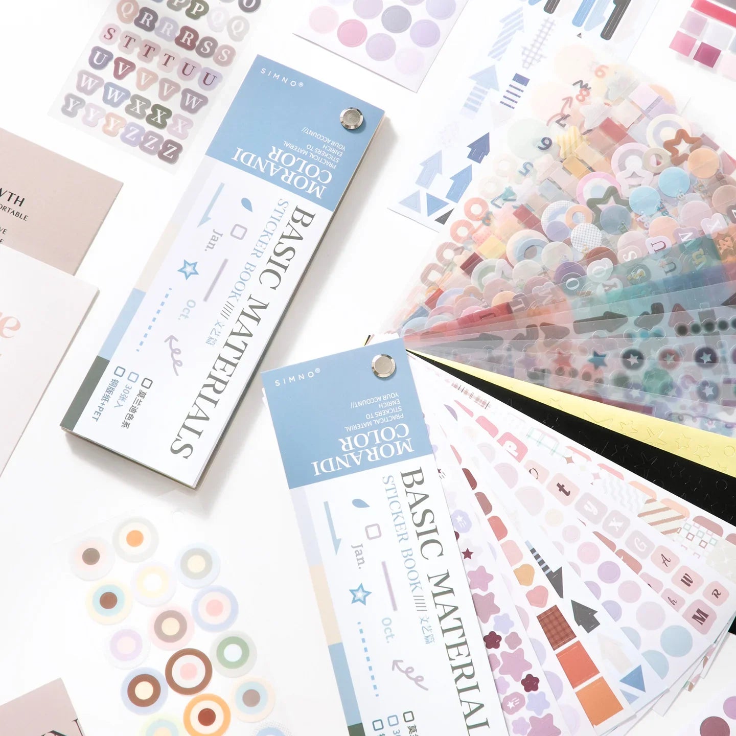 Colorful Dot Stickers 30 Piece Journaling Scrapbooking Pack