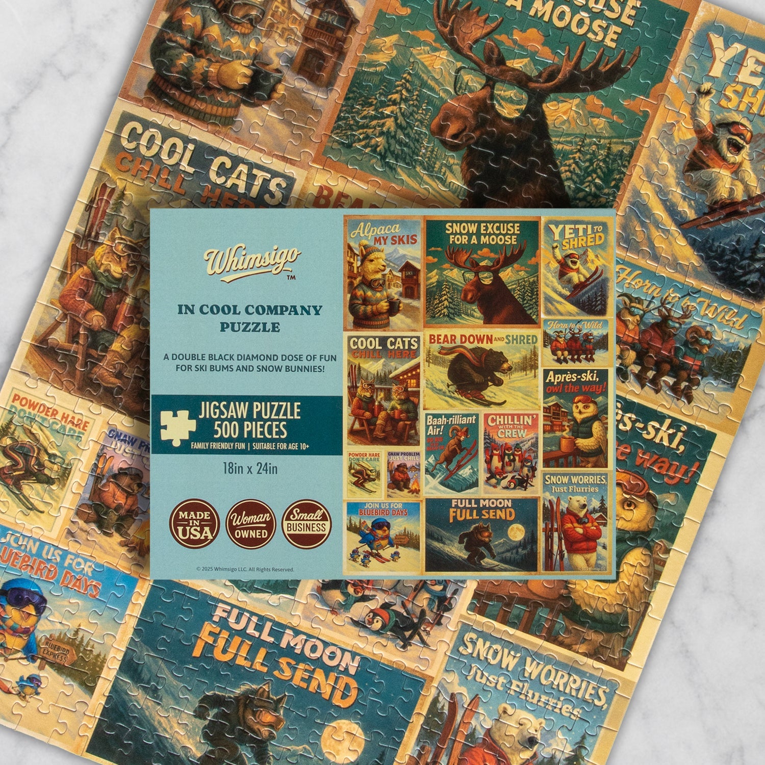 In Cool Company 500 Piece Jigsaw Puzzle