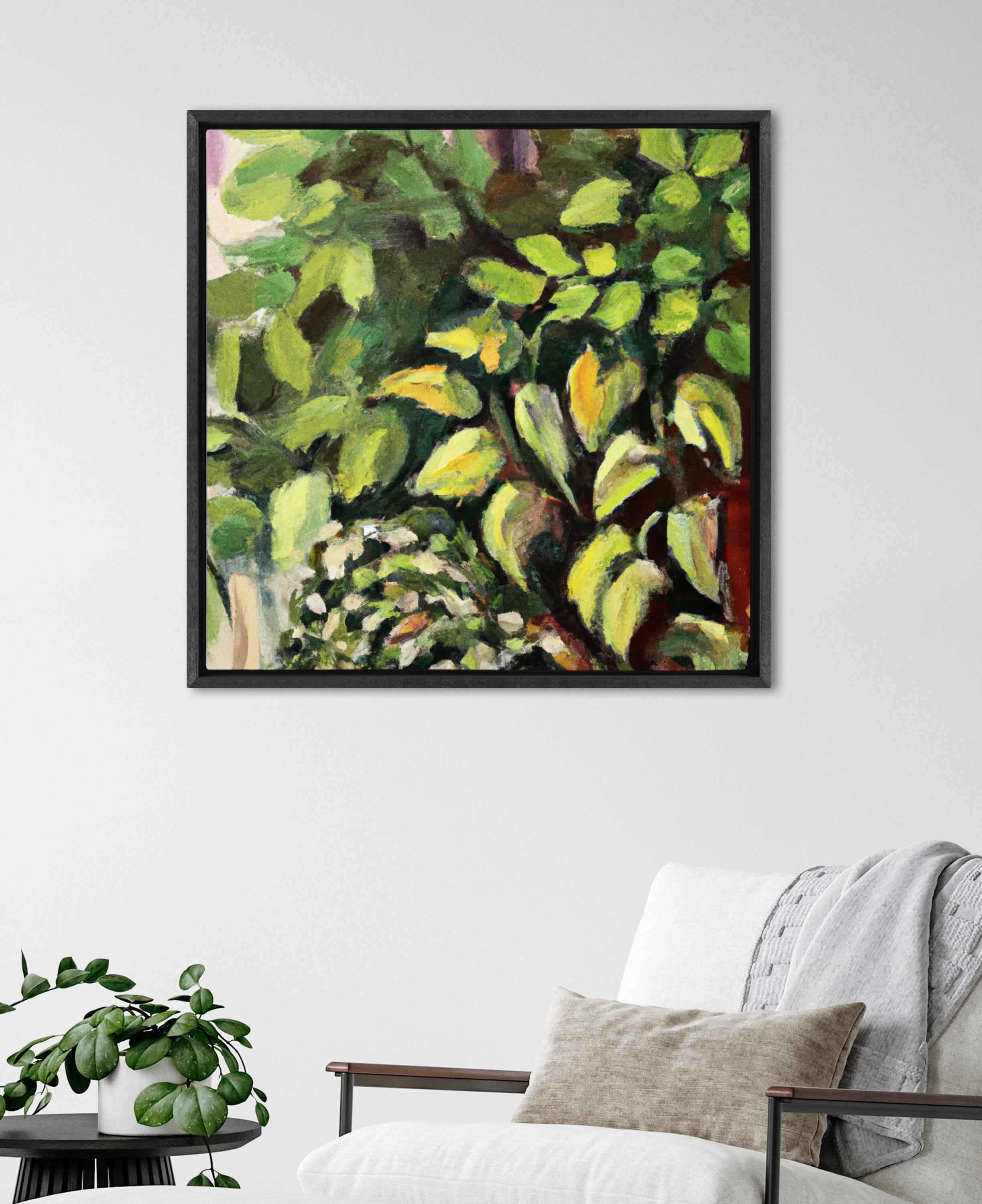Sylvie Blank Framed Canvas 30x30 Inch Art