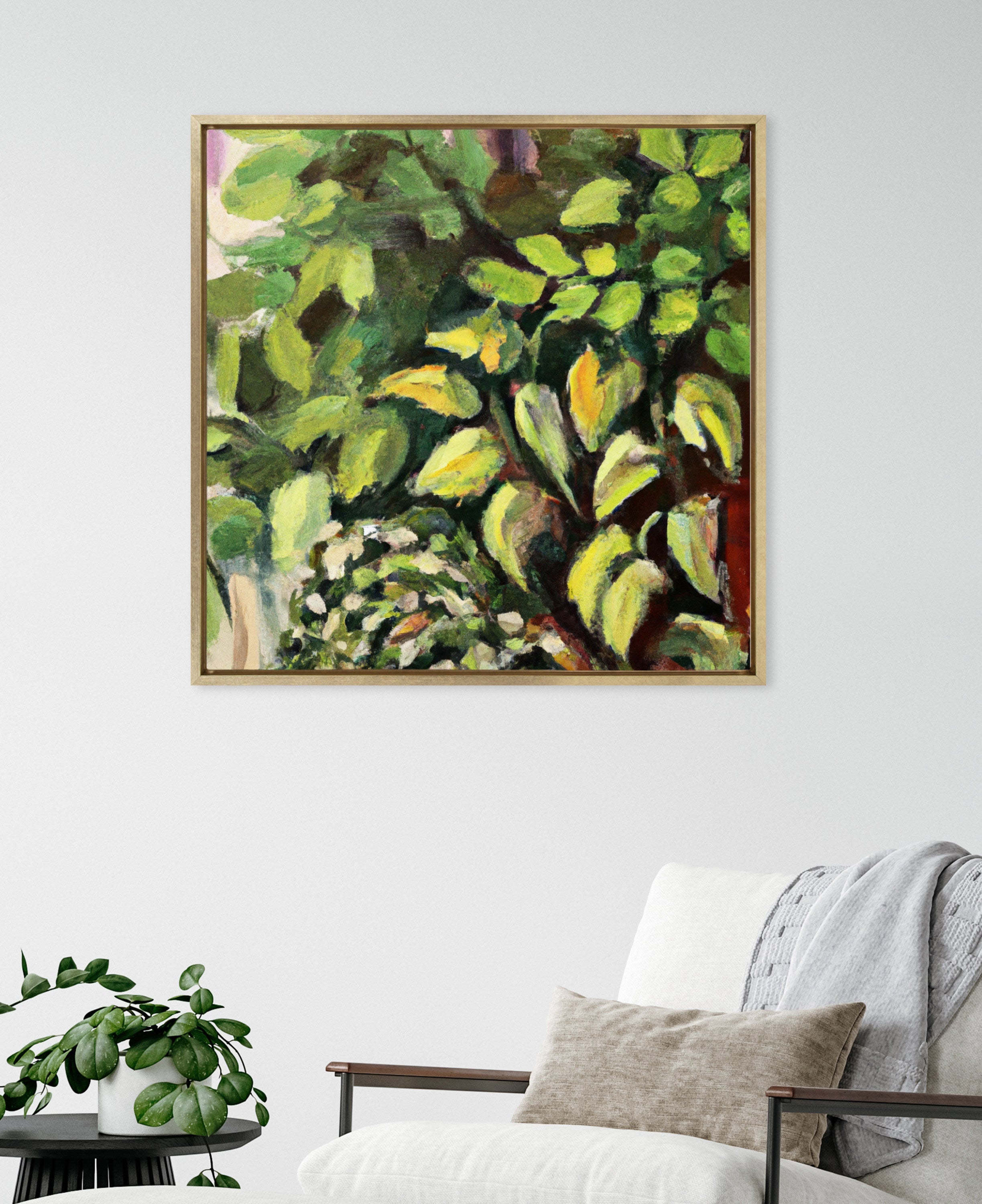 Sylvie Blank Framed Canvas 30x30 Inch Art