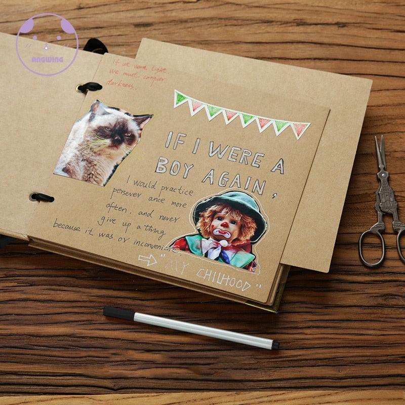 DIY Wedding Photo Scrapbook Album 20 Pages Hardcover