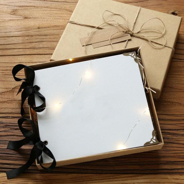 DIY Wedding Photo Scrapbook Album 20 Pages Hardcover