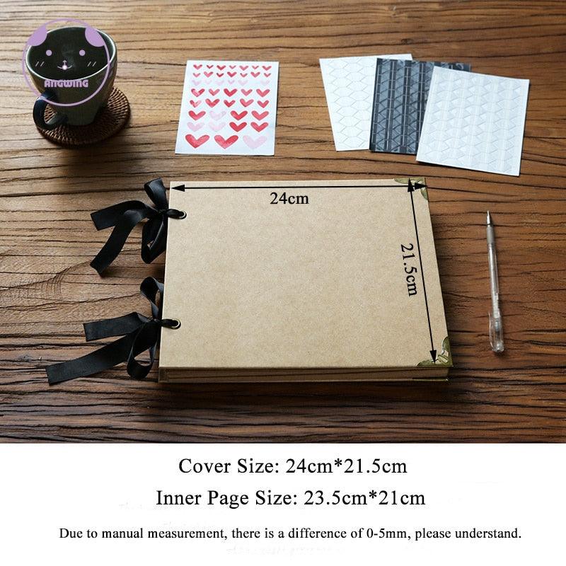DIY Wedding Photo Scrapbook Album 20 Pages Hardcover