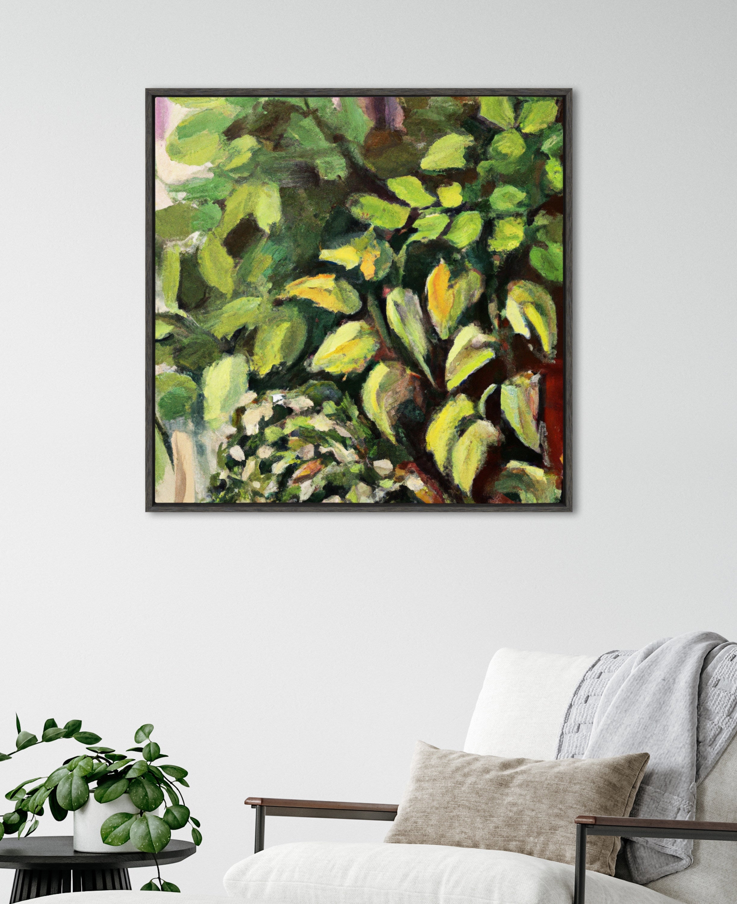 Sylvie Blank Framed Canvas 30x30 Inch Art