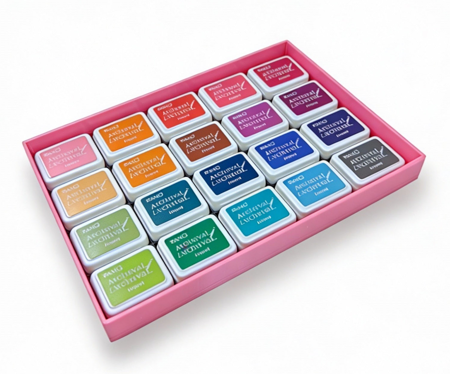 Mini Archival Ink Pad Stackable Storage Tray, Compact Organizer for Craft and Scrapbooking Supplies