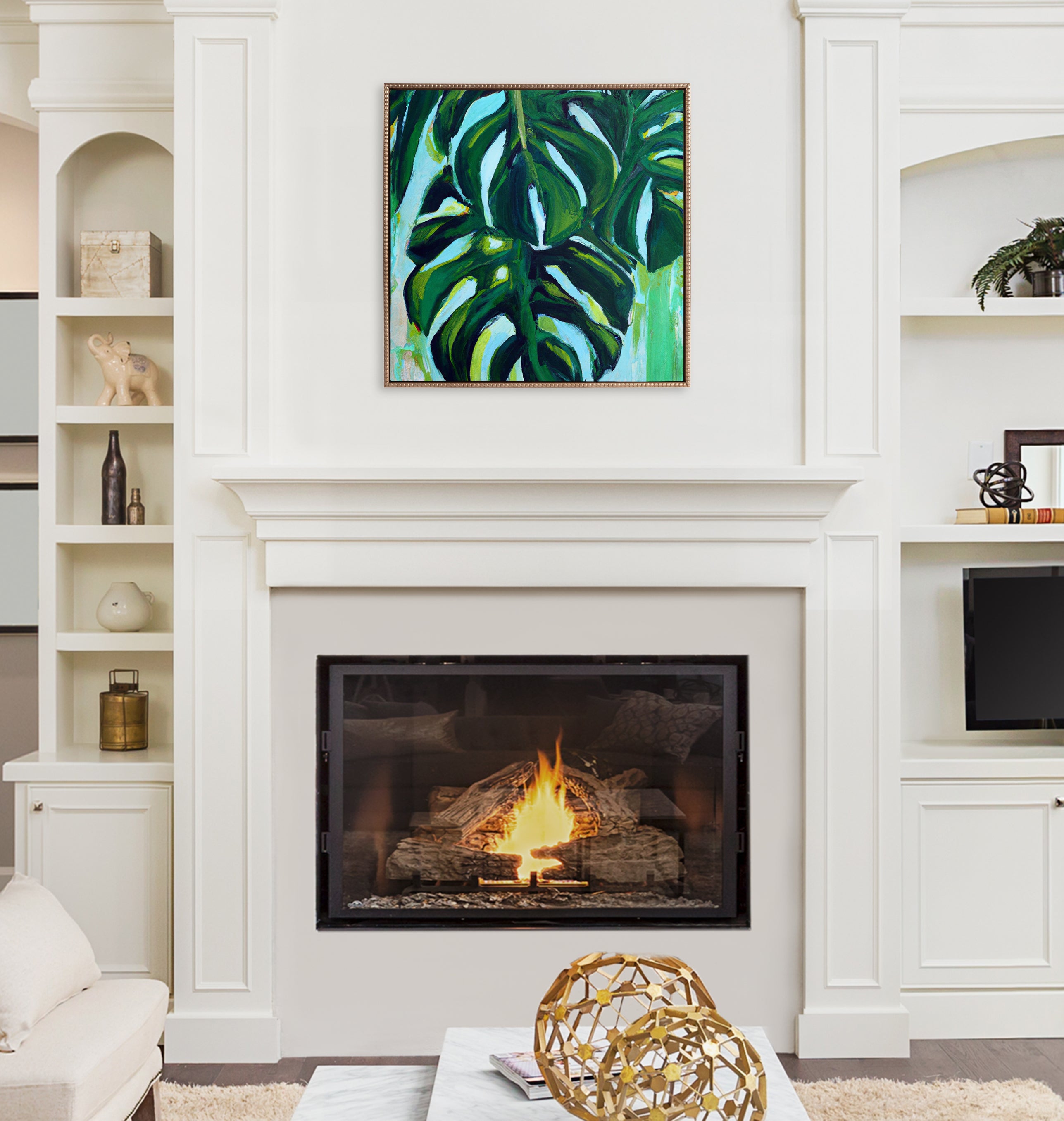 Sylvie Blank Framed Canvas 30x30 Inch Art
