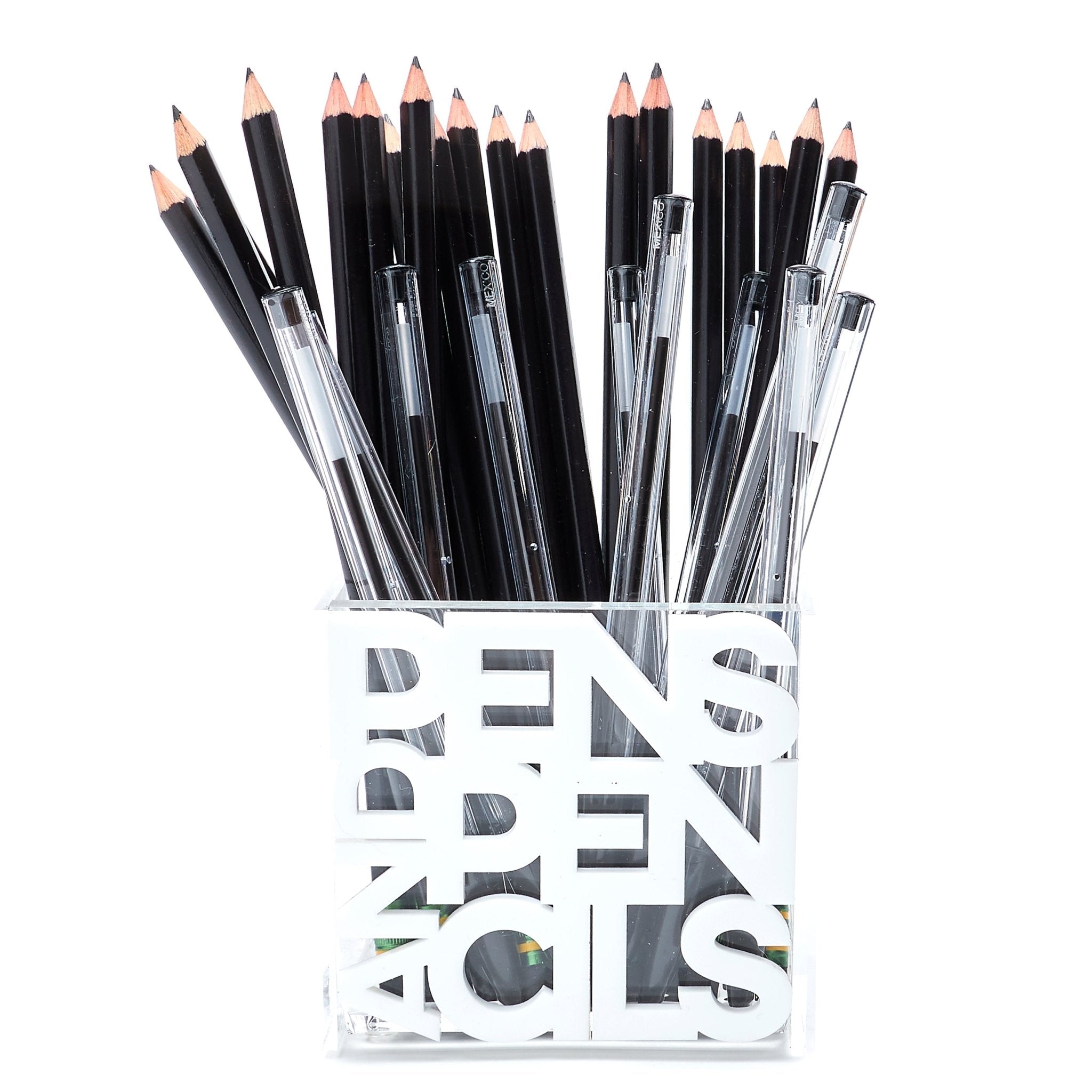 Acrylic Pens And Pencils Holder Desktop Organizer