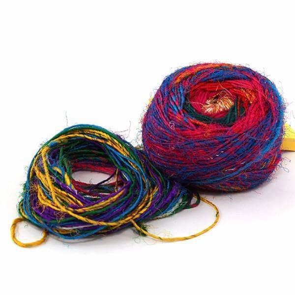 Recycled Silk Yarn Spice Market Fiber Craft